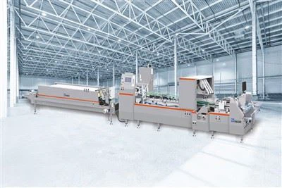 শক্ত কাগজ ভাঁজ এবং gluing মেশিন